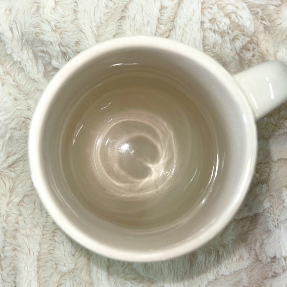 Demdaco Joyful Heart Coffee Mug Large Handle Cream & Brown NEW NWOT Gift - Picture 3 of 4